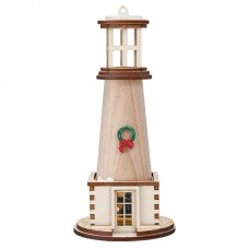Ginger Cottages Wooden Ornament - Holiday Lighthouse 